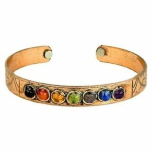 7 Chakras Magnetic Copper Bracelet